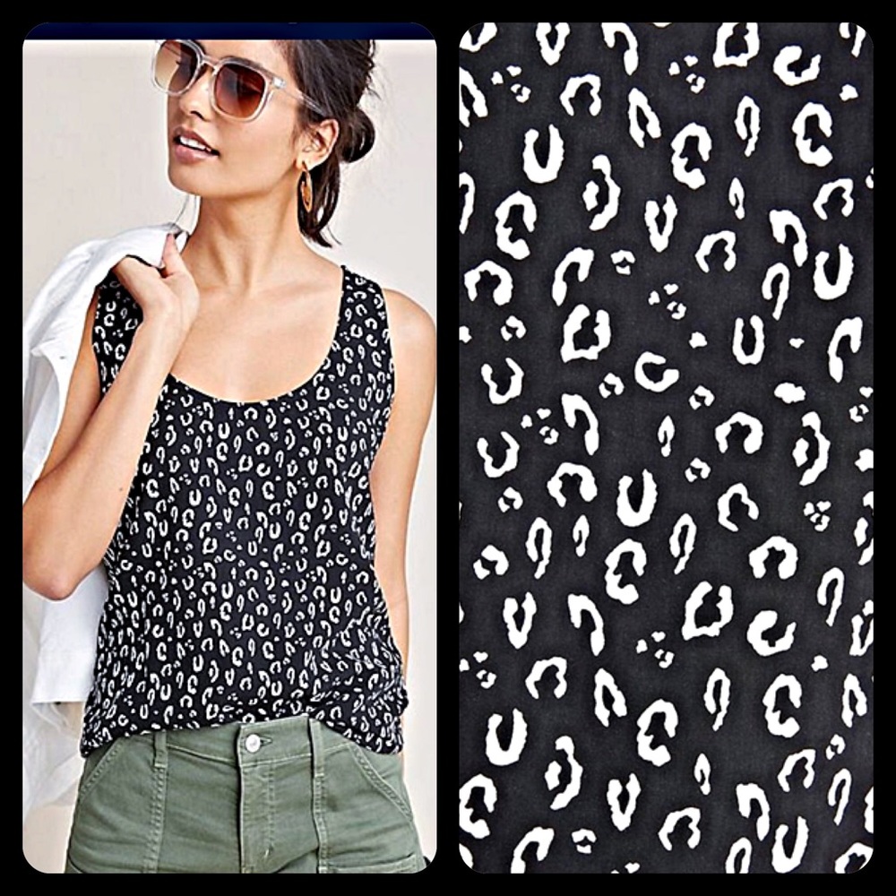 ✨Anthropologie Dolan Sleeveless Mixed Media Top✨